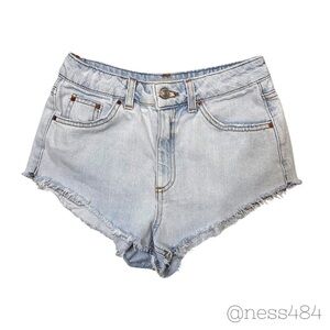 TopShop Moto Kiri CutOff High Waisted Jean Shorts Size 6
